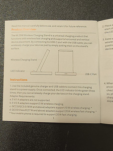 Xiaomi Mi 20W Juhtmevaba laadimisalus (WPC02ZM) (4 foto / 4)