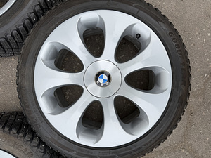 19" оригинальные диски BMW стиль 121 5x120 + шипованные шины 245/45 (4 фото из 8)
