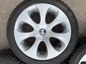 19" оригинальные диски BMW стиль 121 5x120 + шипованные шины 245/45 (5 фото из 8)