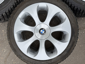 19" оригинальные диски BMW стиль 121 5x120 + шипованные шины 245/45 (6 фото из 8)