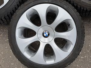 19" оригинальные диски BMW стиль 121 5x120 + шипованные шины 245/45 (7 фото из 8)