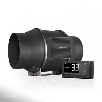 AC INFINITY CLOUDLINE T6 DUCT FAN SYSTEM WITH TEMPERATURE