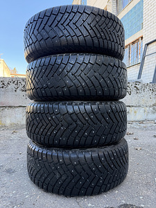 18" оригинальные диски Porsche 5x130 + шипованные шины 255/55/18 (8 фото из 10)