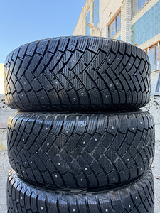 18" оригинальные диски Porsche 5x130 + шипованные шины 255/55/18 (9 фото из 10)