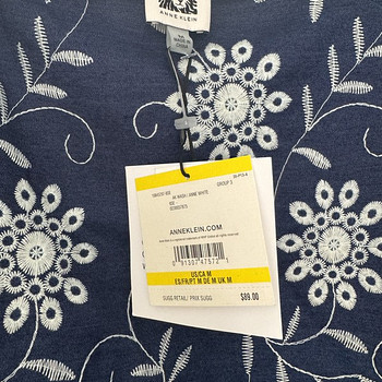 Anne Klein- Pidulik, stiilne tikanditega naiste pluus