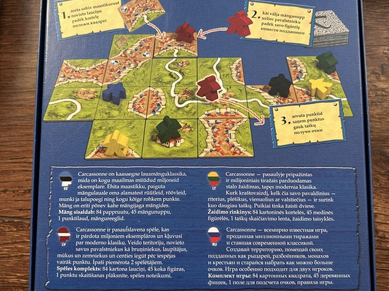 Carcassonne — lauamäng, suurepärane seisund