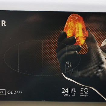 Нитриловые перчатки Mercator gogrip, чёрные XL 50шт.