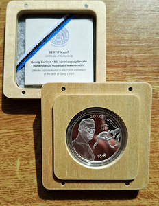 Hõbemünt Georg Lurich 150 (5 foto / 5)