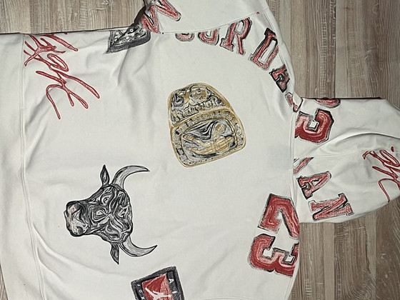 Hoodie, Jordan Hoodie Custom (Käsitsi maalitud)
