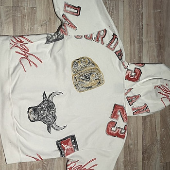 Hoodie, Jordan Hoodie Custom (Käsitsi maalitud)