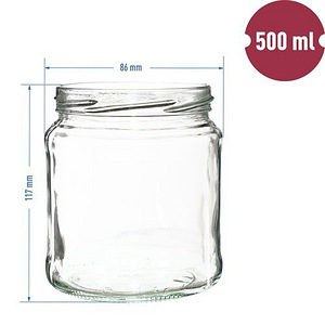 Purk, 500 ml, kuldse kaanega Ø82mm, (2 foto / 3)