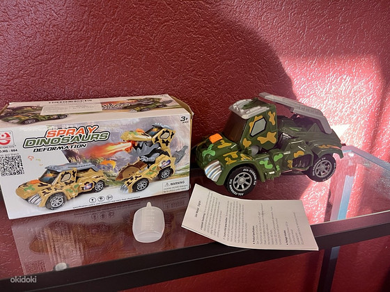 Dinosauruse auto (valgus + spray efekt)