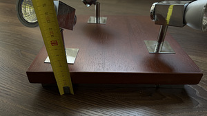 Stiilne laevalgusti 3 reguleeritava spotiga (puit + metall) (4 foto / 7)