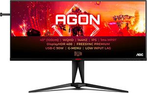 Mängumonitor AOC AGON AG405UXC - 40'' QHD 144Hz 1ms 21:9 (1 foto / 5)