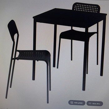 2 tooli ja laud