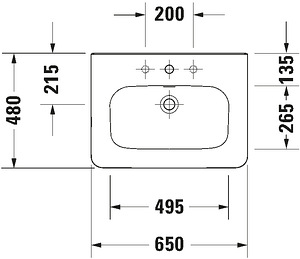 Vannitoavalamu Duravit Durastyle 232065 UUS!!! (3 foto / 8)