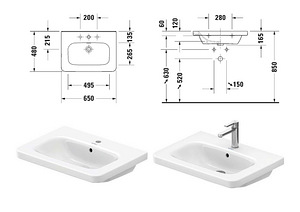 Vannitoavalamu Duravit Durastyle 232065 UUS!!! (2 foto / 8)