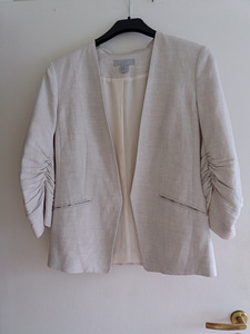 Hele tooniga jakk HM, 45% linane, 55% viskoos. Suurus M. (6 foto / 9)