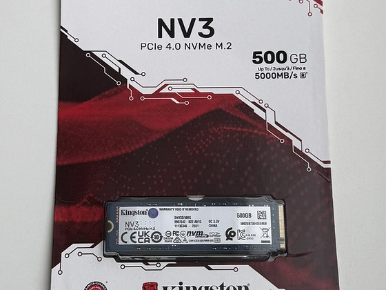 Kingston SSD 500GB NV3 M.2 PCIe 4.0