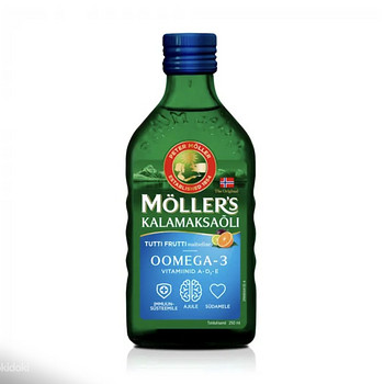 Müüa Möller's kalamaksaõli Tutti-Frutti maitsega 250 ml