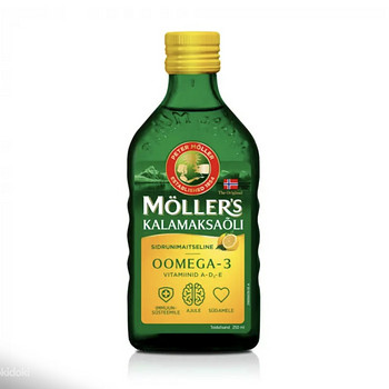Müüa Möller's kalamaksaõli sidruni maitsega 250 ml