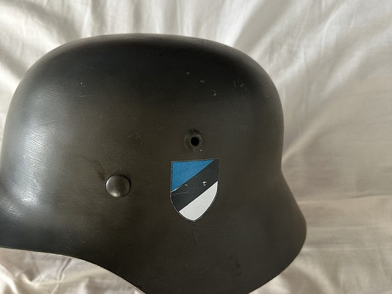 Saksa M35 kiiver (WW2) – restaureeritud, originaalne kest
