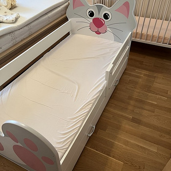 Детская кровать 160х80 с выдвижным ящиком+ матрас