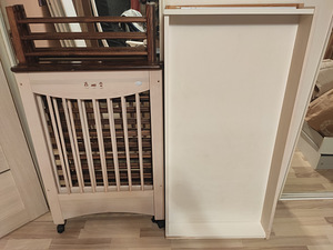 Детская кровать 60х120 с выдвижным ящиком+ матрас (3 фото из 3)