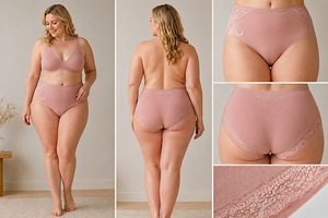 Puuvillased pitsiga püksikud L, XL - Viktoria Schmidt (2 foto / 4)