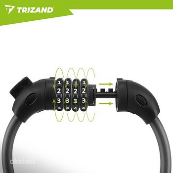 Velosipēda slēdzene ar kodu 120 cm (P27338)