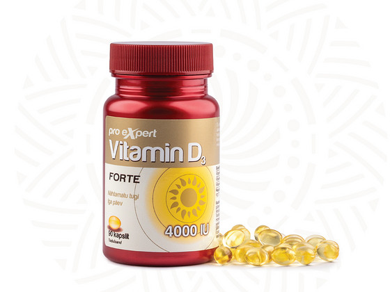 Vitamin D3 Pro Expert 4000IU FORTE N90 õlikapslid