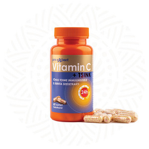 Vitamin C Pro Expert + Tsink TR N60 pikatoimelised kapslid (1 foto / 4)