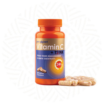 Vitamin C Pro Expert + Tsink TR N60 pikatoimelised kapslid