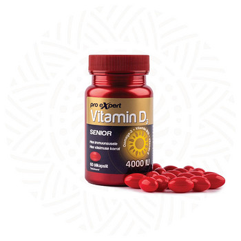 Vitamin D3 Pro Expert 4000IU SENIOR N60 õlikapslid