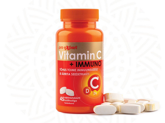 Vitamin C Pro Expert IMMUNO N45 närimistabletid