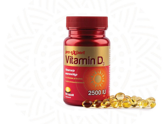 Vitamin D3 Pro Expert 2500IU N90 õlikapslid
