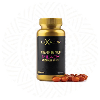 LUXADOR Vitamin D3 4000 MiLADY N90 õlikapslid
