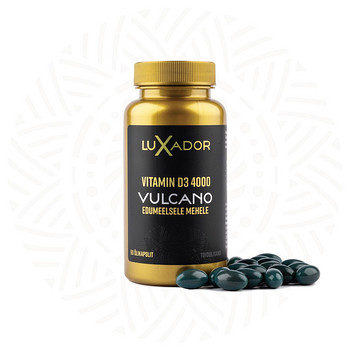 LUXADOR Vitamin D3 4000 VULCANO N60 õlikapslid