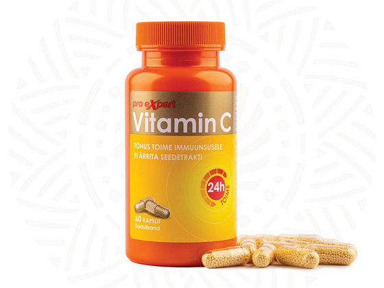 Vitamin C Pro Expert 500mg TR N60 pikatoimelised kapslid