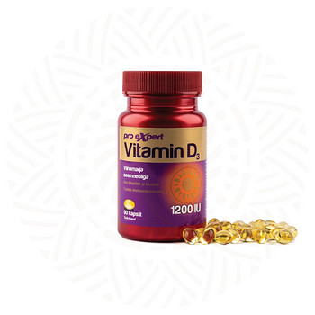 Vitamin D3 Pro Expert 1200IU N90 õlikapslid