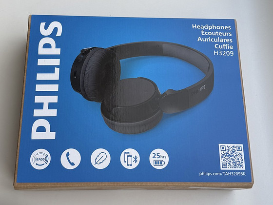 Philips On-ear Wireless Headphones , TAH3209BK/00 , Black
