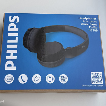Philips On-ear Wireless Headphones , TAH3209BK/00 , Black