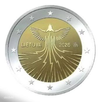 2 евро Литва 2026 UNC