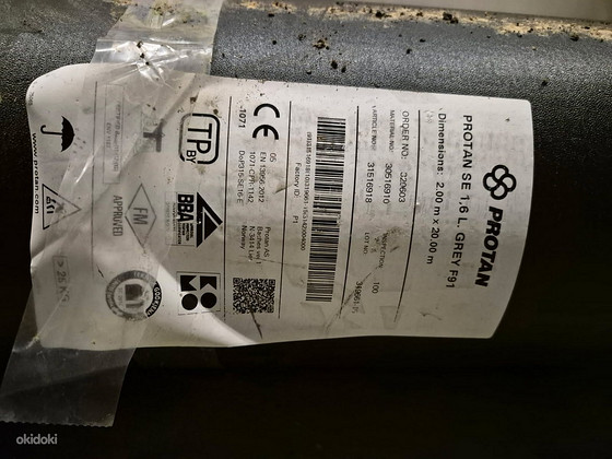 Protan SE lamekatuse PVC 1.6 katusematerjal
