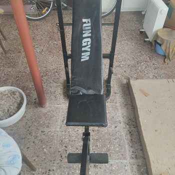 Домашний зал (штанга, гантели, скамейка)