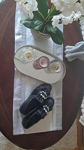 Pärlitega naiste madalad kingad (4 foto / 4)