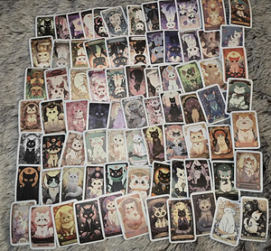 50 anime-kleebist musta kassi ja nõiaga kleebised (4 foto / 5)