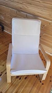 IKEA Pello tugitool, naturaalne kate, heas korras (2 foto / 2)