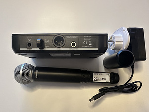 Shure BLX4E-K3E vastuvõtja ja mikrofoon SM58 BLX2 K3E (2 foto / 6)
