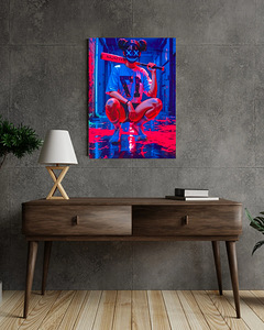 4K Metal Art Cyberpunk Neon Girl (1 foto / 2)